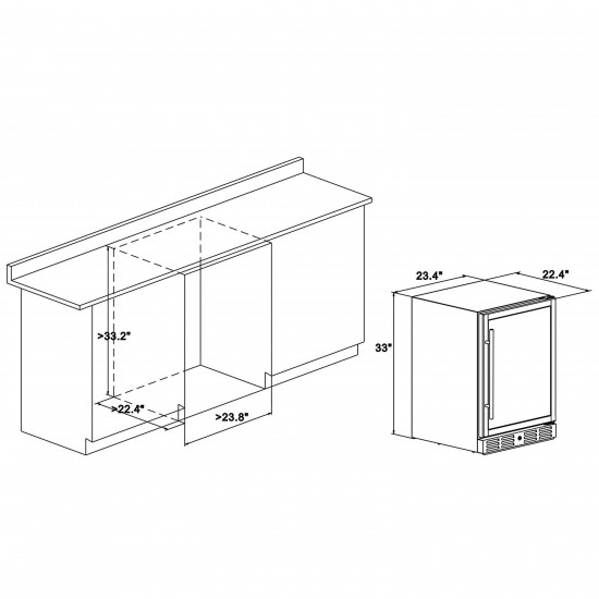 Sipmore Beverage Cooler SBV-165
